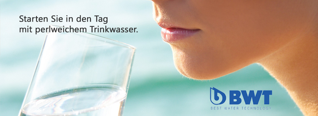 Starten Sie in den Tag mit perlweichem Trinkwasser Starten Sie in den Tag mit perlweichem Trinkwasser